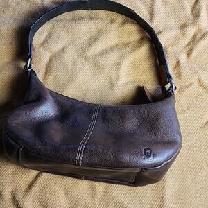 Vintage Fossil Rich Brown Leather Belt Bag
